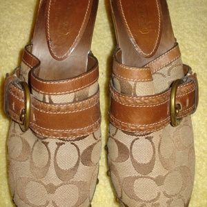 Coach slip-on mules